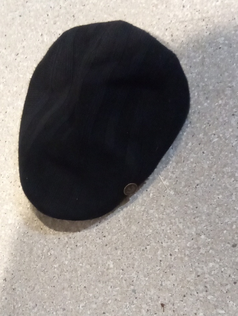 #809 "Goorin Bros" Black Knit Cap with Subtle Texture